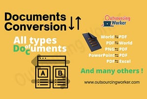 I will do Manually Create Your all Documents to Convert