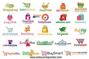 I will Do Modern Ecommerce Online Store Shop Logo Design