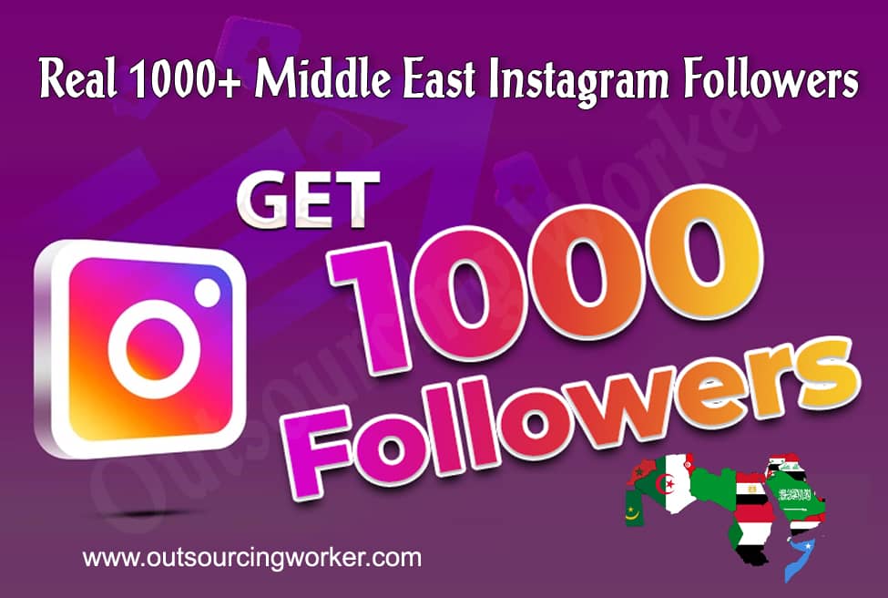 I will Provide 1000 Middle East Instagram Followers