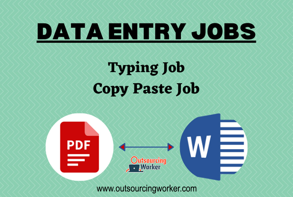 I will do Data Entry, Copy Paste, Typing Job