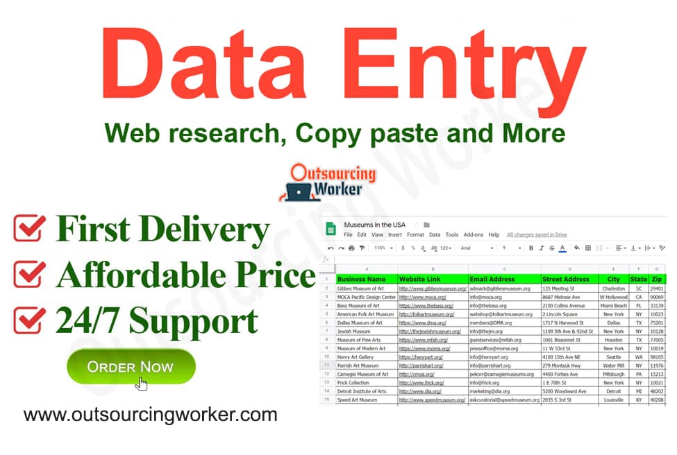 I will do perfect data entry, web research and copy paste