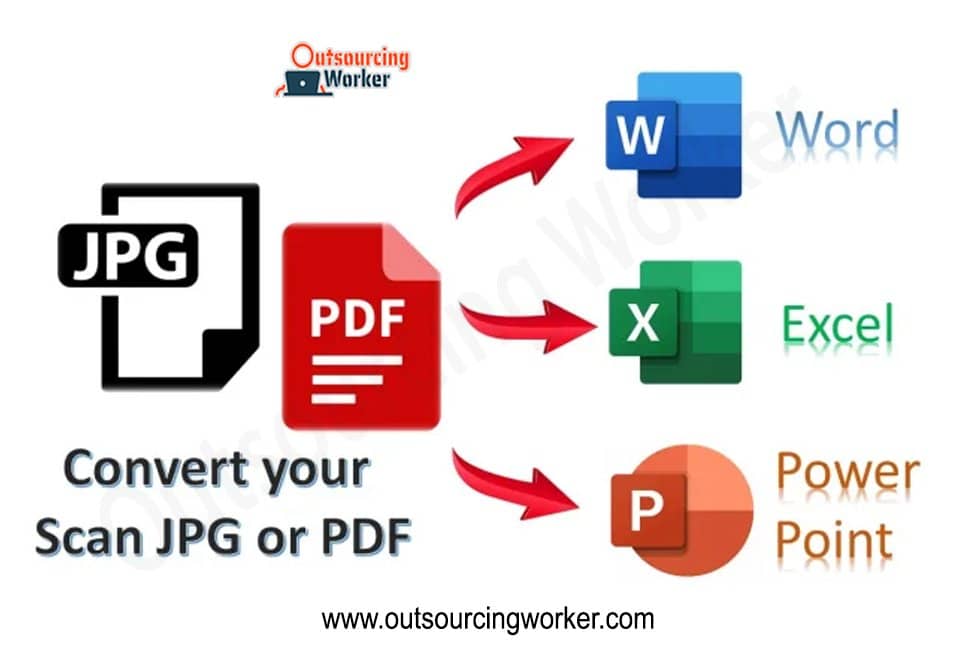 I will convert PDF to word, PDF to excel, jpeg to word or excel